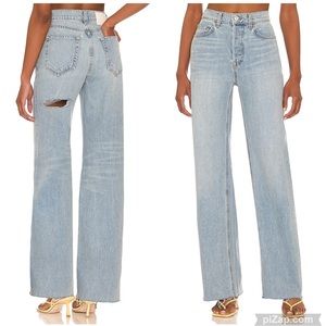 GRLFRND Brooklyn High Rise Straight in Crystal Cove